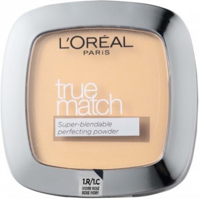 L'Oréal Paris True Match jemný pudr pro přirozený vzhled Ultra lehký kompaktní pudr 1.R/1.C Rose Cool 9 g – Zboží Mobilmania