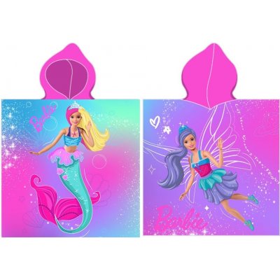 Carbotex dětské pončo Barbie Duhová Mořská Panna 50 x 115 cm – Hledejceny.cz