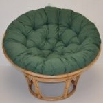 Axin trading Relaxační papasan ARTEMIS 110 cm ratan látka medová zelený