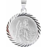 Bealio stříbrný přívěsek Svatý Kryštof oboustranný 03 07402 0542 – Zboží Mobilmania