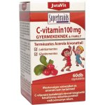 JutaVit Vitamin C 100 mg with Natural Acerola Extract For Kids Wild Cherry 60 žvýkacích tablet – Hledejceny.cz