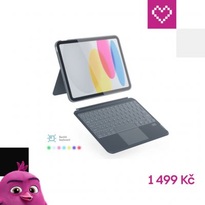 Epico podsvícená klávesnice s pouzdrem iPad 11 M4 SK 90311101300004 šedá – Sleviste.cz