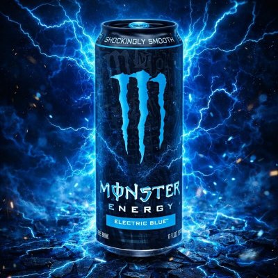 Monster Electric Blue Eergetický nápoj s příchutí modré maliny 473 ml – Hledejceny.cz