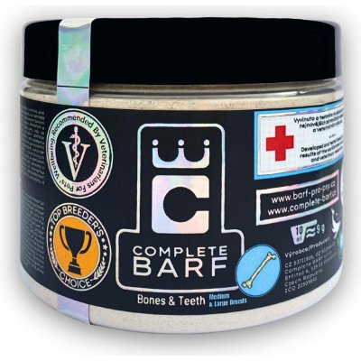 Complete BARF Kosti a zuby pro střední a velká plemena 1 050 g – Hledejceny.cz