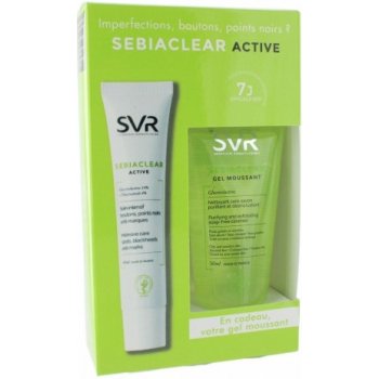 SVR Sebiaclear Active intenzivní gelový krém proti nedokonalostem aknózní pleti Intensive Care Spots Bleackheads Anti-Marks 40 ml