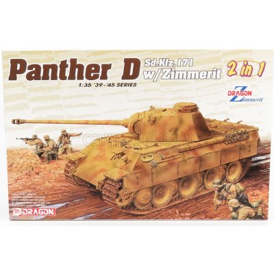 Dragon armor Tank Panther-d Sd.kfz.171 W-zimmerit 1939 1945 Military 1:35