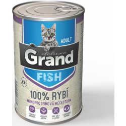 GRAND Deluxe Cat Adult 100% Rybí 400 g