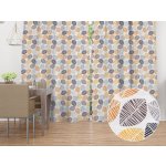 Biante Dekorační závěs Leona LN-136 Hnědé a oranžové lístky 130x140 cm – Zboží Mobilmania