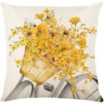 Textilomanie Lněný VELOBLOOM krémový 45 x 45 cm – Sleviste.cz