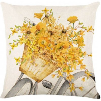 Textilomanie Lněný VELOBLOOM krémový 45 x 45 cm – Sleviste.cz