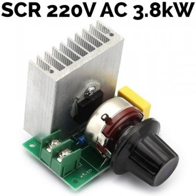 Regulátor otáček pro AC motory - SCR 220V/3.8kW – Zboží Mobilmania