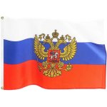Ruská vlajka se znakem velká 150x90cm – Hledejceny.cz