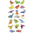 Viga dřevěné magnety 20 ks dinosauři
