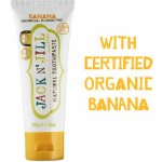 Dětská zubní pasta bez fluoru banán BIO Jack n' Jill - 50 g + prodloužená záruka na vrácení zboží do 100 dnů