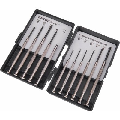 Šroubováky 11 ks, hodinářské Extol Craft – Sleviste.cz