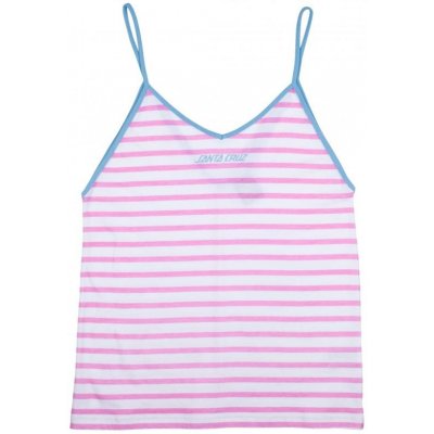 Santa Cruz Preppy Vest Pink White PINK WHITE – Zboží Mobilmania