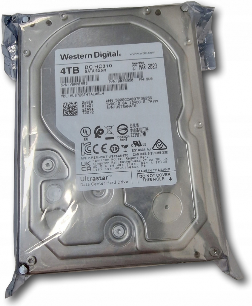 WD ULTRASTAR 4TB, HUS726T4TALA6L4