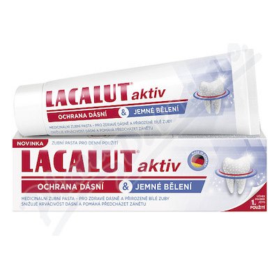 Lacalut Aktiv zub.pasta ochrana dásní bělení 75 ml – Zbozi.Blesk.cz