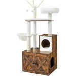 Feandrea Kočičí strom se záchodem 2 v 1 Vintage 57,5 ​​x 50 x 140 cm – Zboží Dáma