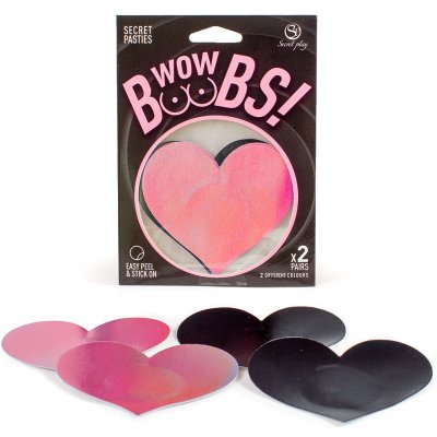 Secret Play Wow Boobs! Heart Nipple Pasties – Zboží Dáma