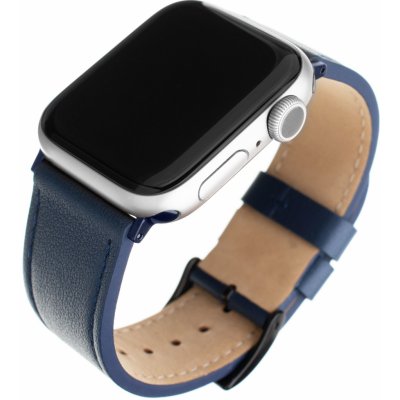 FIXED Leather Strap pro Apple Watch 42mm/44mm, modrý FIXLST-434-BL – Sleviste.cz