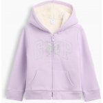GAP Baby sherpa mikina Fialová – Zboží Mobilmania
