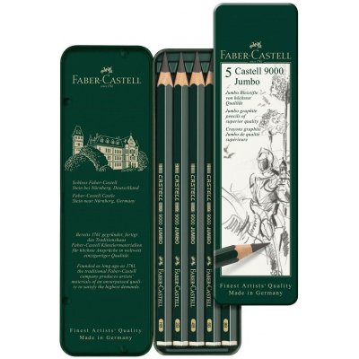 Faber Castell 9000 Jumbo 5 ks – Zboží Živě