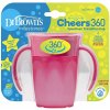 Dětská láhev a učící hrnek Dr.Brown's hrnek Cheers360 růžová 200 ml