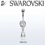 InfinityPierce.cz banán do pupíku s krystalem Swarovski MCD713 – Sleviste.cz