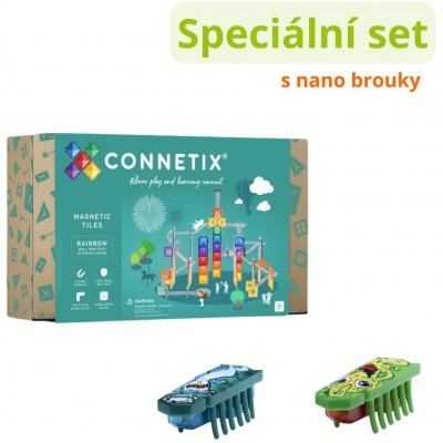 Connetix Rainbow Creative Pack 102 ks + Kuličkodráha 92 ks – Zboží Dáma