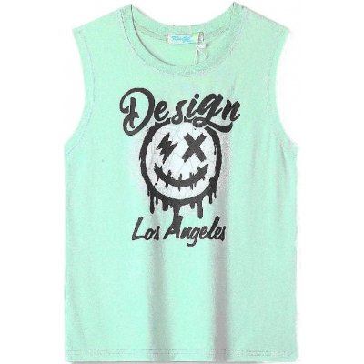 Chlapecké tričko bez rukávů zelinkavá – Zboží Dáma