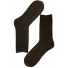 Top kvalitní pánské vlněné ponožky LY307 tmavě hnědá