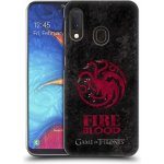 Pouzdro Head Case Samsung Galaxy A20e Hra o trůny - Sigils Targaryen - Fire and Blood