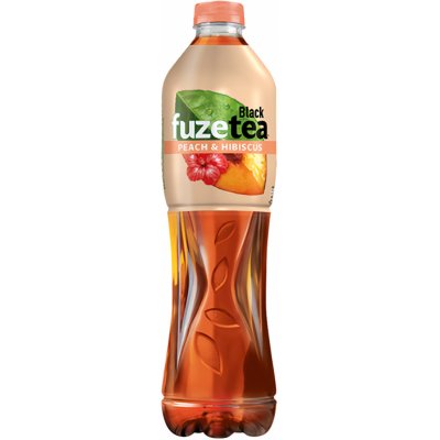FuzeTea Black Ice Tea Peach Hibiscus 1,5 l – Sleviste.cz