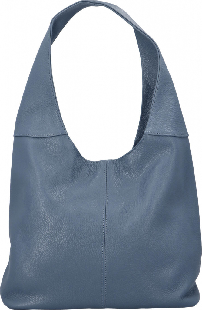 Velká dámská kožená kabelka Hayley modrá