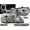 Přední světlomet Přední světla xenon D1S 3D LED DRL angel eyes BMW X5 E70 07-10 chromová