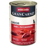 Animonda Gran Carno Junior hovězí & krůtí srdce 12 x 400 g – Hledejceny.cz