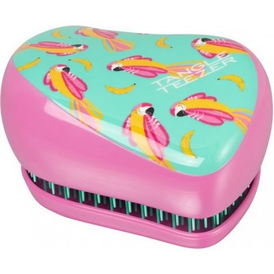TANGLE TEEZER Compact Paradise Bird kompaktní kartáč na rozčesávání vlasů růžový s ptáčky – Zbozi.Blesk.cz