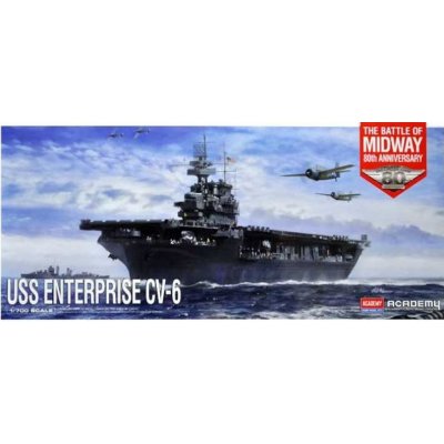 Academy USS Enterprise CV-6 Batte of Midway 1:700 – Zbozi.Blesk.cz