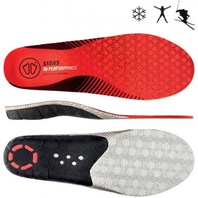 SIDAS Vložky do bot Winter 3D Performance červená/černá – Zboží Mobilmania