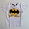 Dětské tričko chlapecké tričko Batman znak bílé