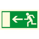 Fotoluminiscenční tabulka - únik vlevo fotoluminscenční plast 200x100 mm – Zboží Dáma