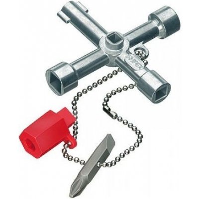 KNIPEX - Univerzální klíč na rozvodné skříně, malý, pro instalatéry, délka ramen: 44mm (001102) – Hledejceny.cz