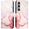 Pouzdro a kryt na mobilní telefon Sony PROTEMIO 79454 ART MARBLE Peněženkový kryt pro Sony Xperia 1 VI ROSE GOLD