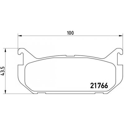 Sada brzdových destiček, vždy 4 kusy v sadě BREMBO P 24 036 (P24036)