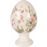 Clayre & Eef Vajíčko na podstavci s lučními květy Flowers of Love XL Ø 17*28 cm – Hledejceny.cz