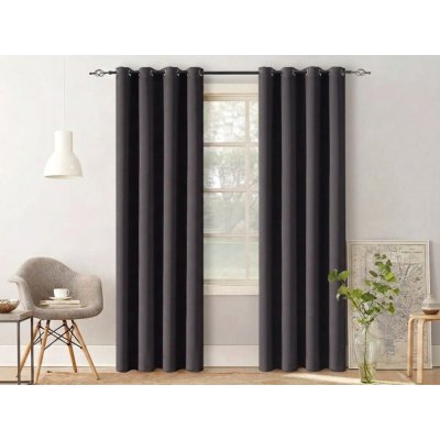 Textilomanie Závěs OXFORD LIGHT 140x250 cm, tmavě šedý Zavěšení: Řasící páska – Hledejceny.cz