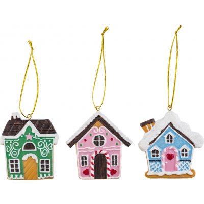 LIVARNO home Ozdoby na vánoční stromek, 3dílná sada perníková chaloupka – Zbozi.Blesk.cz