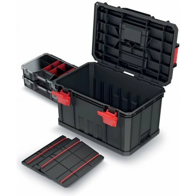 Prosperplast Modular Solution Kufr na nářadí s 2 přepážkami a organizéry 530 x 355 x 310 KMS553530R2-S411 – Hledejceny.cz