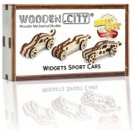 WOODEN CITY 3D puzzle mini sada Widgets: Sportovní auta 42 ks – Zboží Dáma